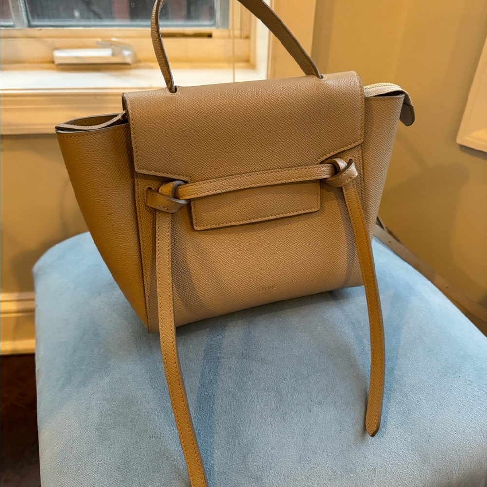 Celine | Grained Calfskin Nano Belt Bag Light Taupe